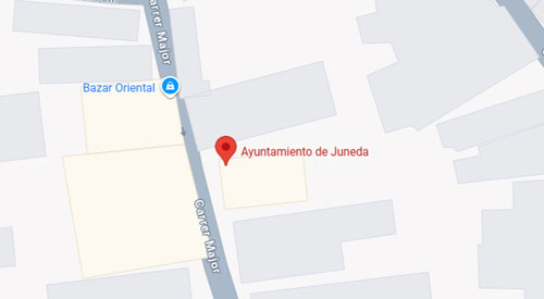 mapa Registro Civil-Juzgado de paz de Juneda